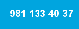 981 133 40 37 981 133 40 37